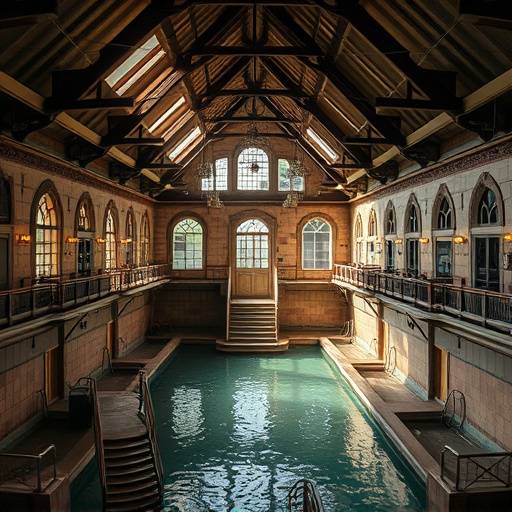 Anciens bains douches transformés en espace culturel alternatif