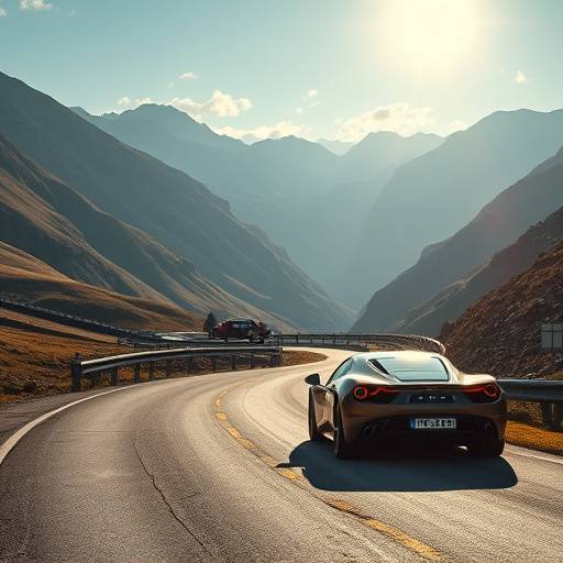 Capture d'écran d'un projet passé : Publicité automobile tournée sur les routes sinueuses des Alpes