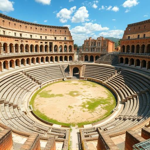 Les ar√®nes romaines antiques de N√Æmes, Gard, France